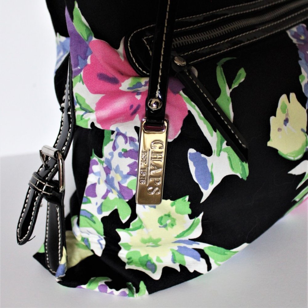 Chaps Multi-color Floral Print Fabric Shoulder Bag - Picture 7 of 8